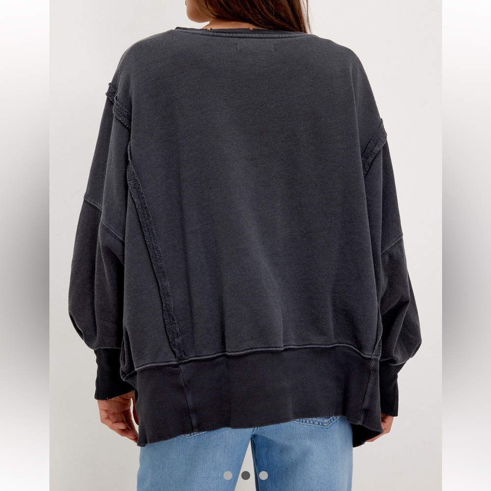 FREE PEOPLE WE THE FREE GRAPHIC CAMDEN SWEATSHIRT “SNAKE COMBO” NWOT sz M - Picture 2 of 8